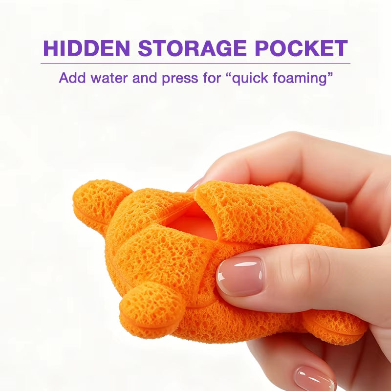 Custom Logo Sandwich Sponge Structure Makeup Removal Sponge Compact Shape for Gentle Skin Cleansing and Exfoliating Care